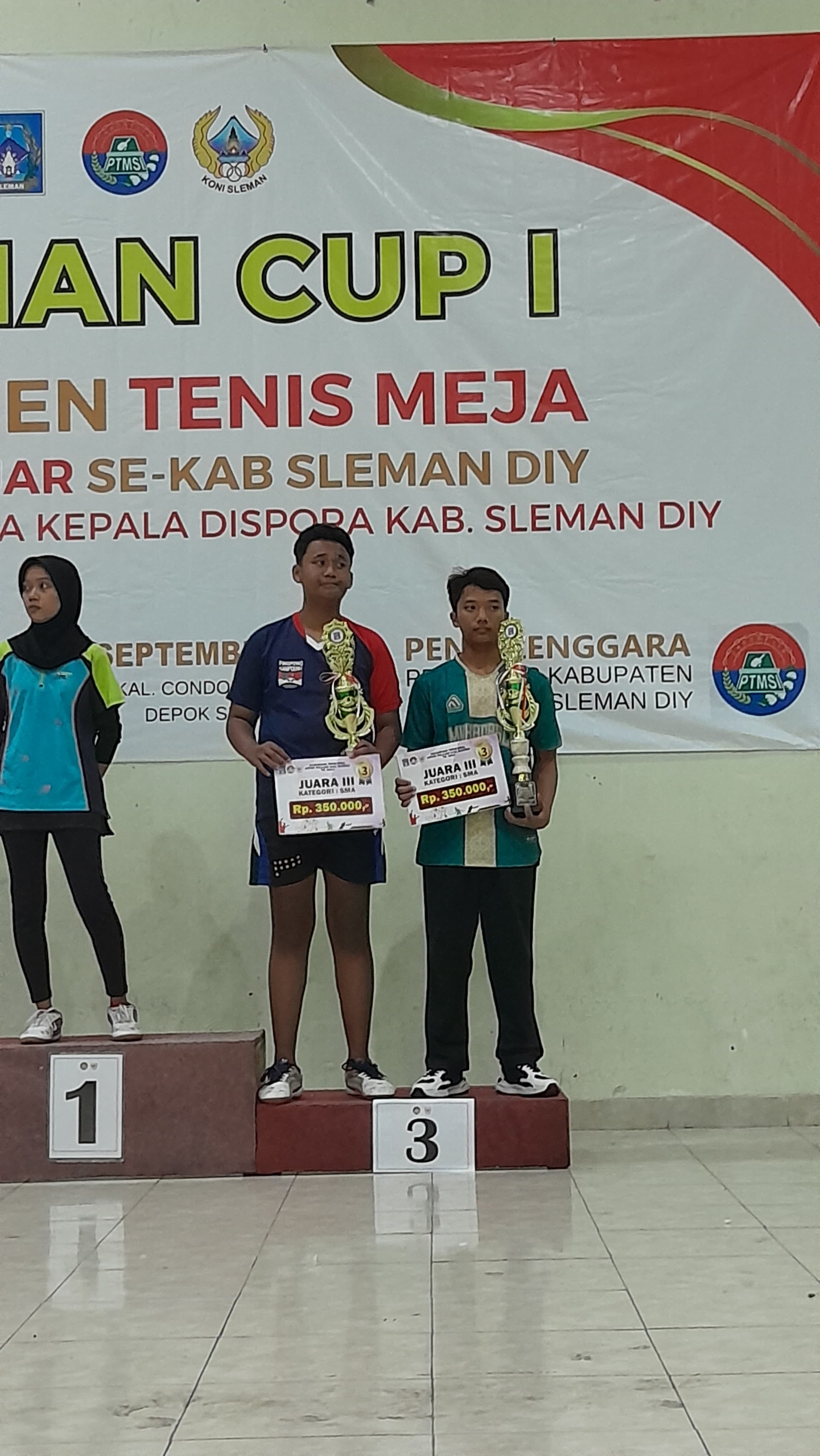 Read more about the article Santri MBS, Arsyad Imtiyaz Juara III Tenis Meja Sleman Cup I 2023