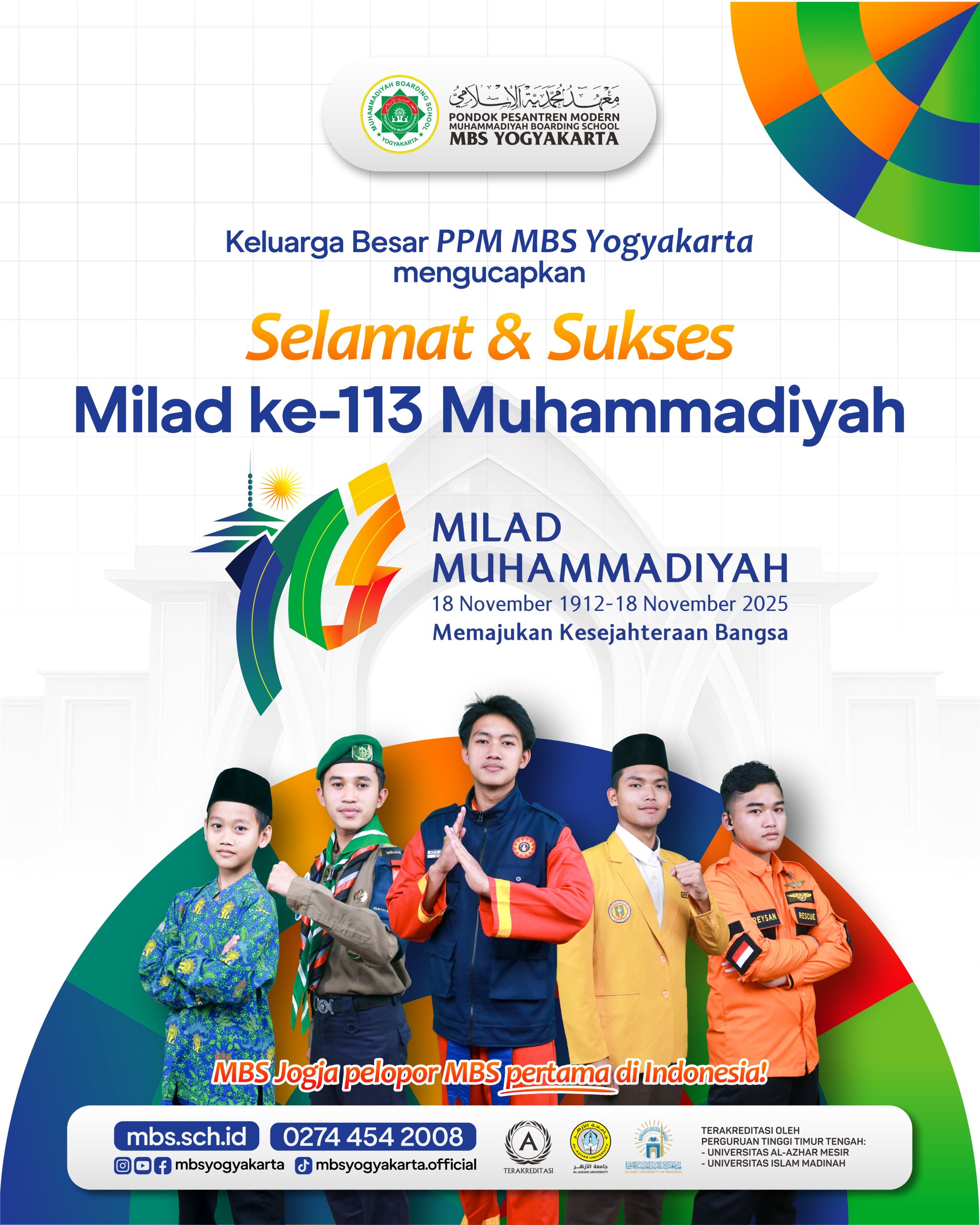 You are currently viewing SELAMAT MILAD Ke-113 MUHAMMADIYAH